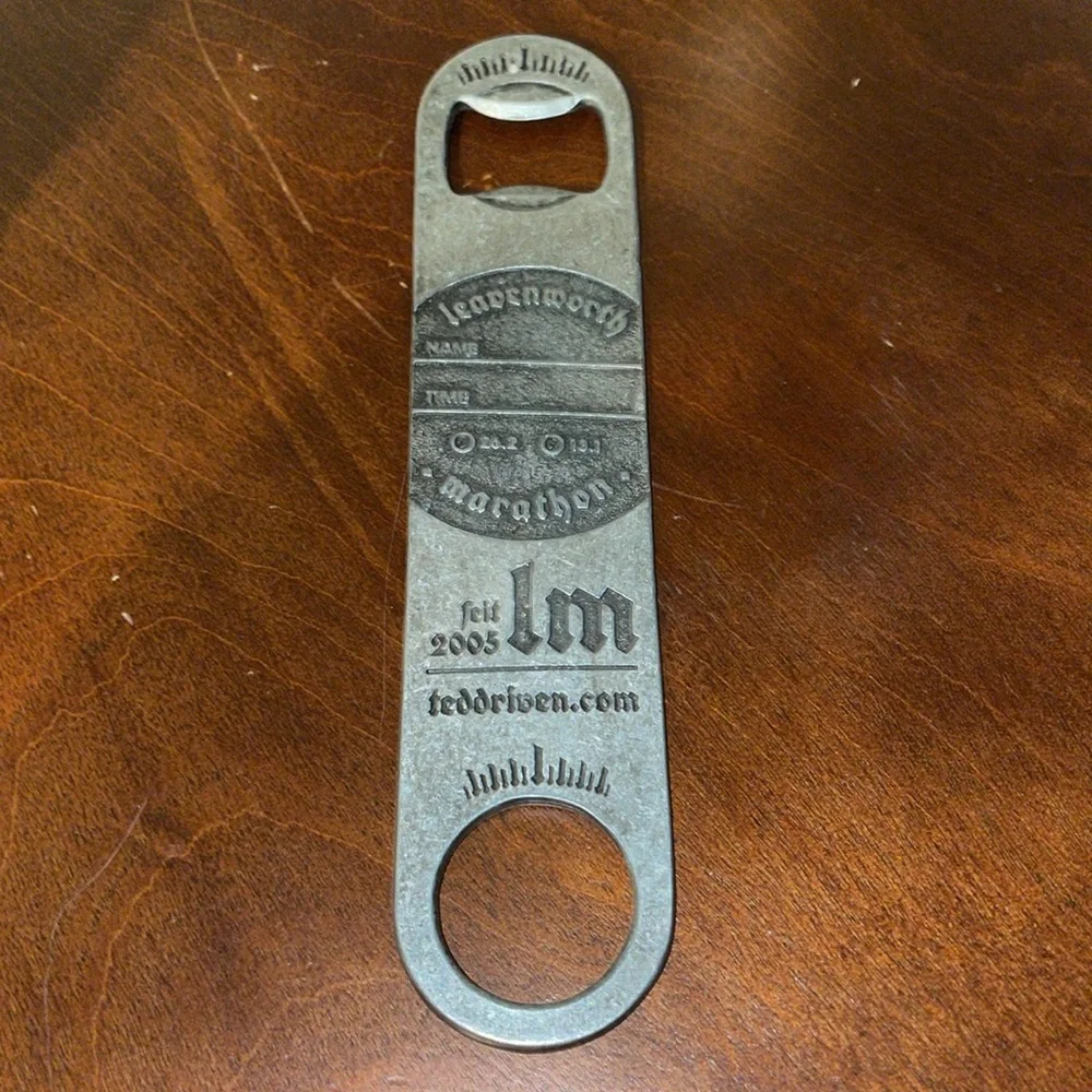 Leavenworth Marathon 2021 Washington Ted Driven Finisher Metal Bottle Opener